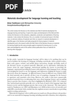 Download Materials Development for Language Learning and Teaching by     SN95496071 doc pdf