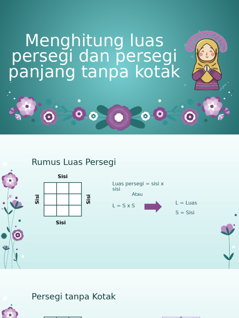 Rumus Luas Persegi dan Persegi Panjang | PDF