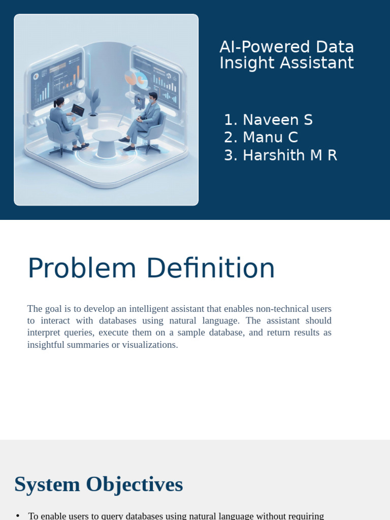 AI Data Insight Assistant Overview | PDF