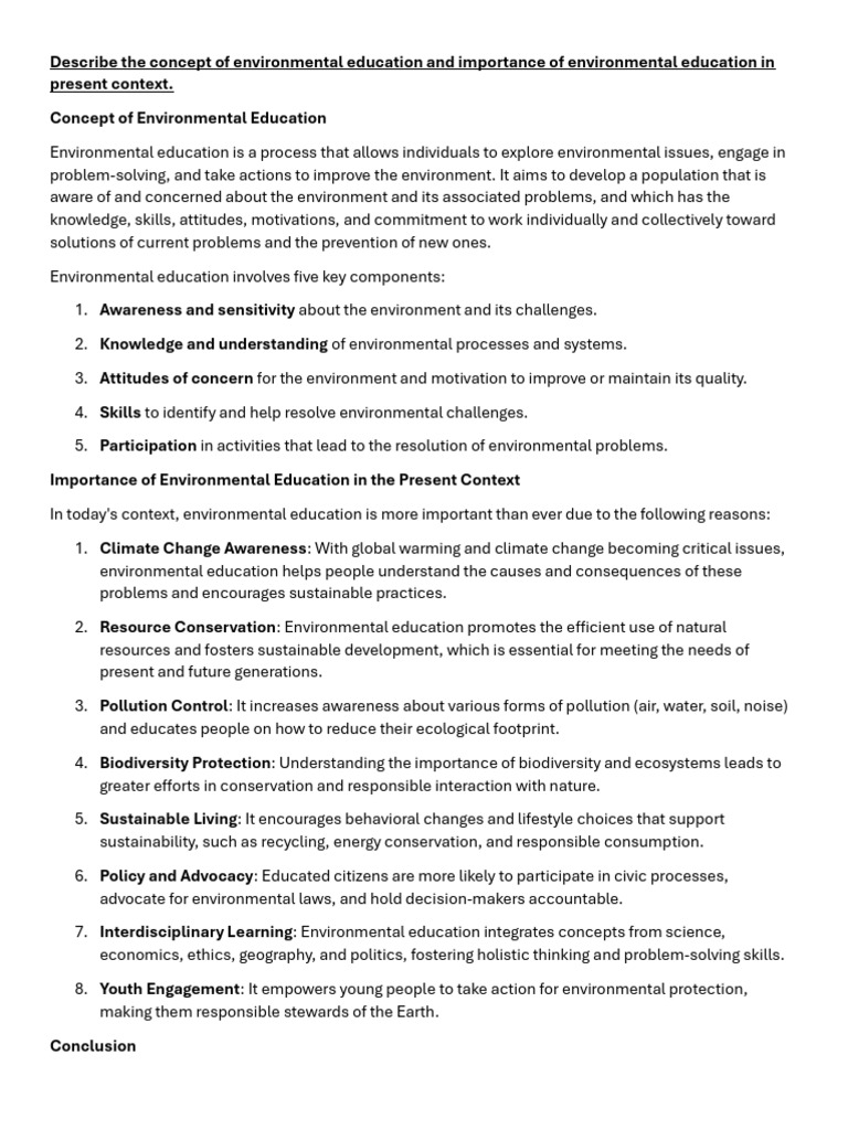 B ed 4th Sem-Environmental Education | PDF | Ozone Depletion | Water ...