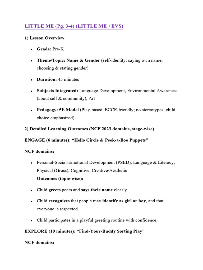Little Me 1 | PDF | Literacy | Thought