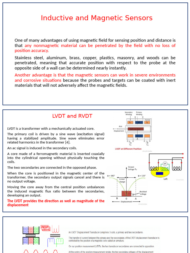 Inductive and Magnetic Sensor Overview | PDF | Sensor | Electrical ...