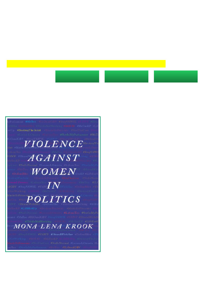 Violence against Women in Politics 1st Edition Mona Lena Krook full ...