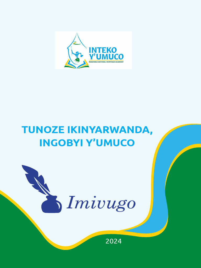 Tunoze Ikinyarwanda: Ingobyi y'Umuco | PDF