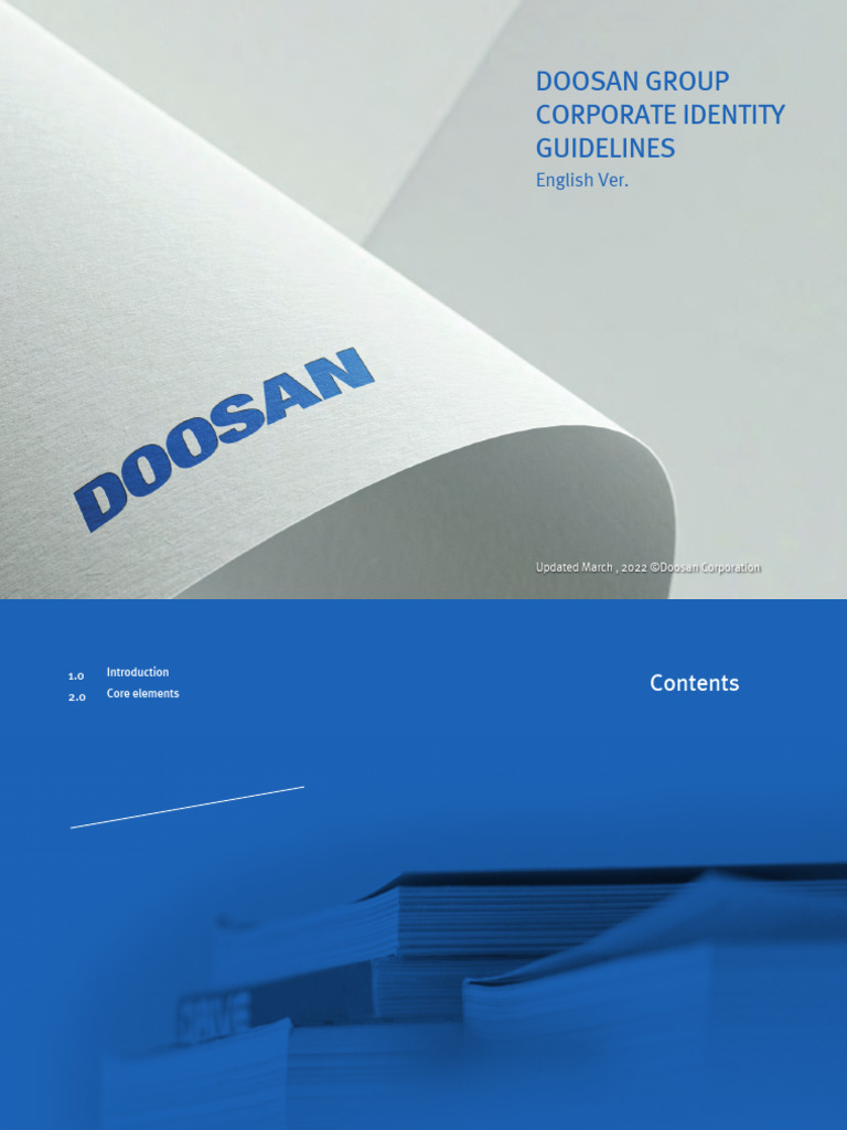 Doosan Group Corporate Identity Guide | PDF | Typefaces | Brand