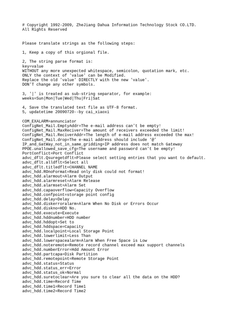 String Translation Guidelines for Software | PDF | Internet Protocols ...