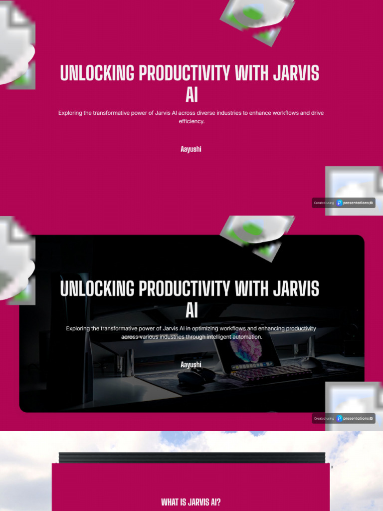 Jarvis AI Tool Application in Industry | PDF