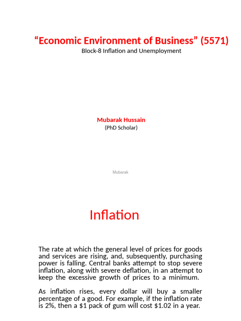 Inflation and Unemployment Analysis | PDF | Inflation | Unemployment