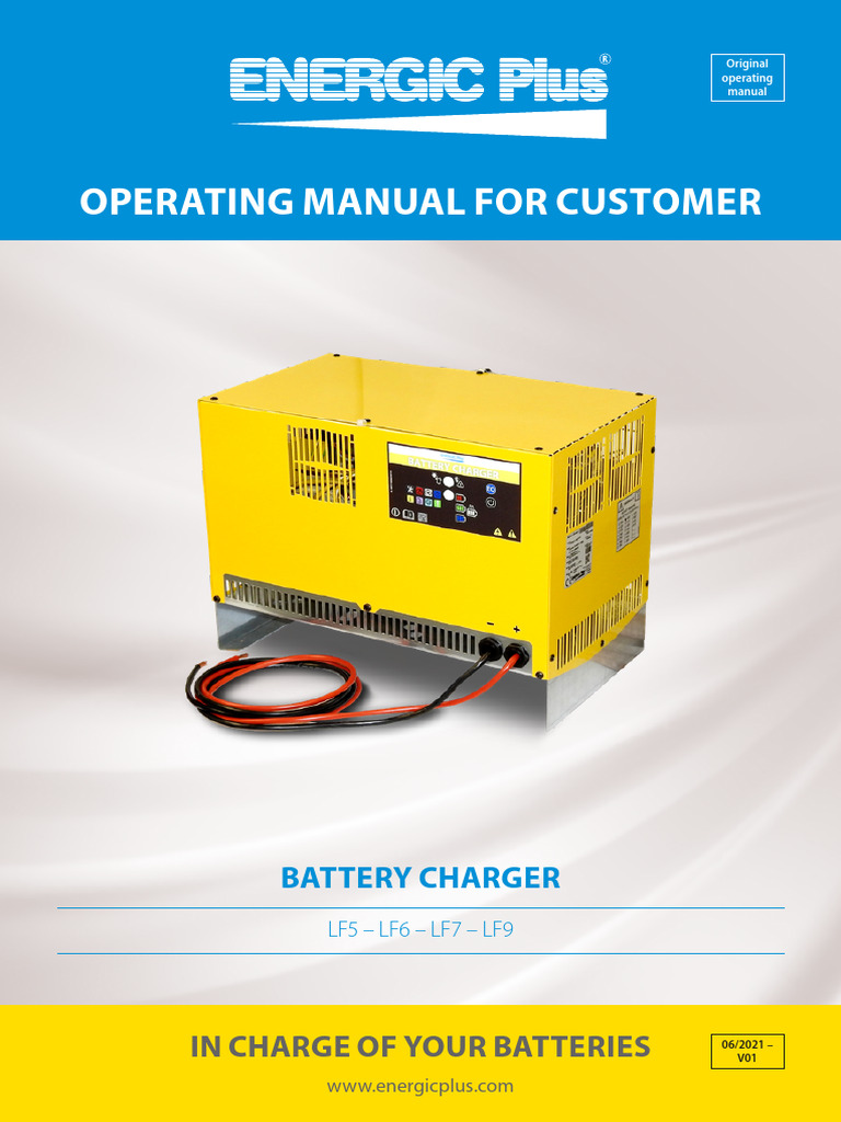 Customer Battery Charger Manual | PDF | Battery Charger | Electricity
