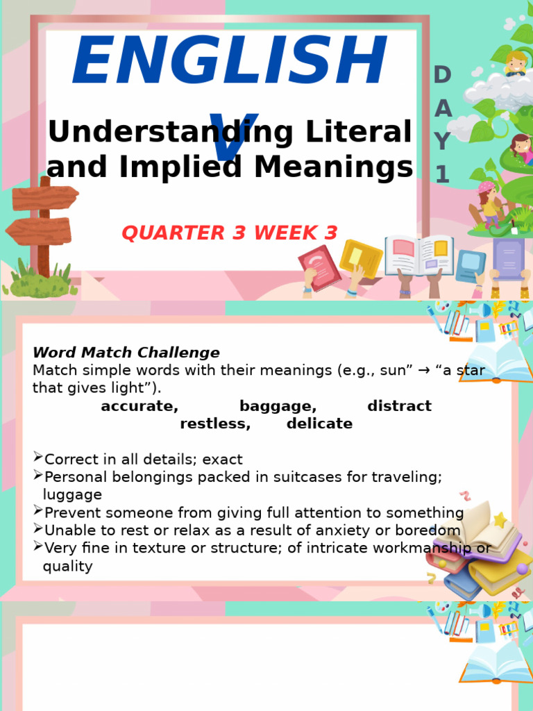 W3 Q3 English V | PDF