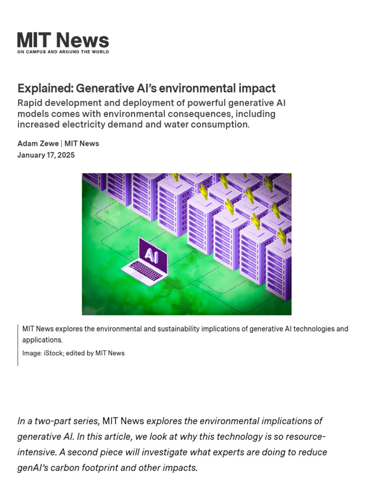 Week 5 - Explained - Generative AI-s Environmental Impact - MIT News ...