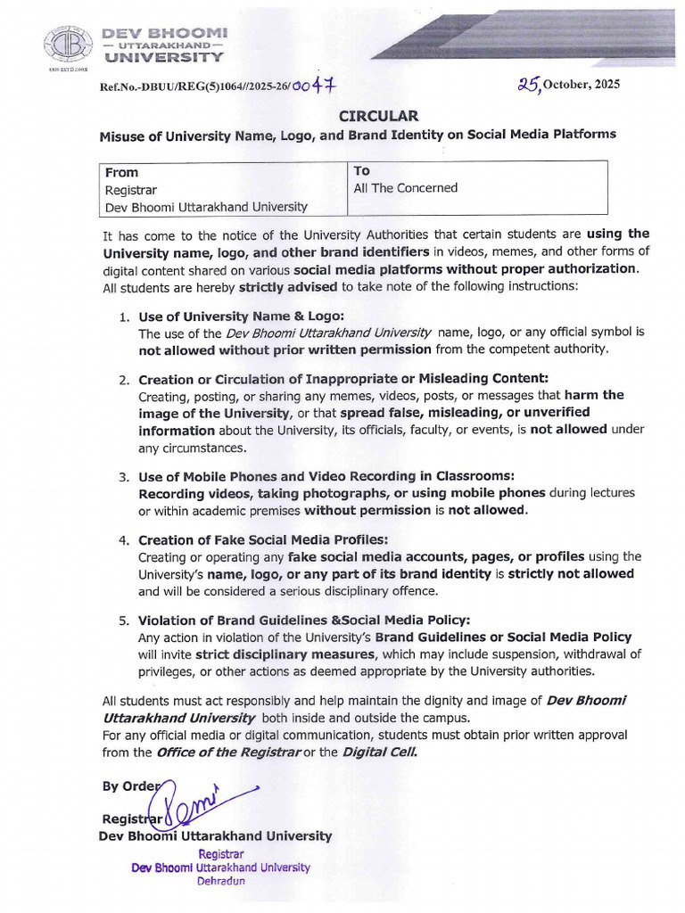 Circular No 0047 | PDF