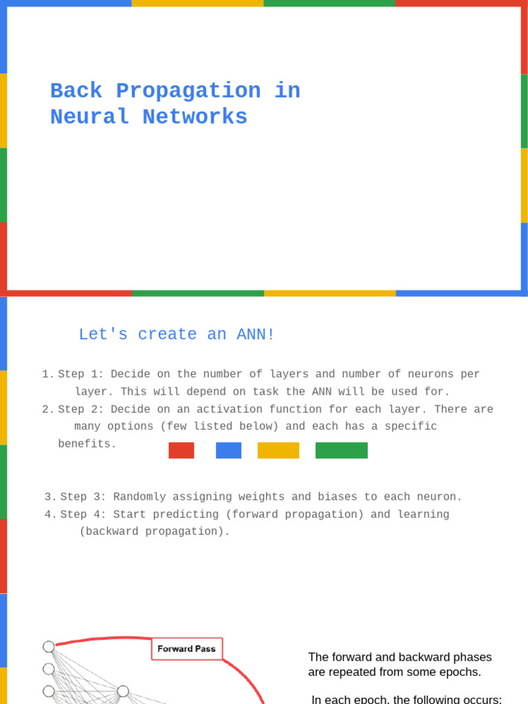 Back Propagation in Neural Networks Guide | PDF | Artificial ...