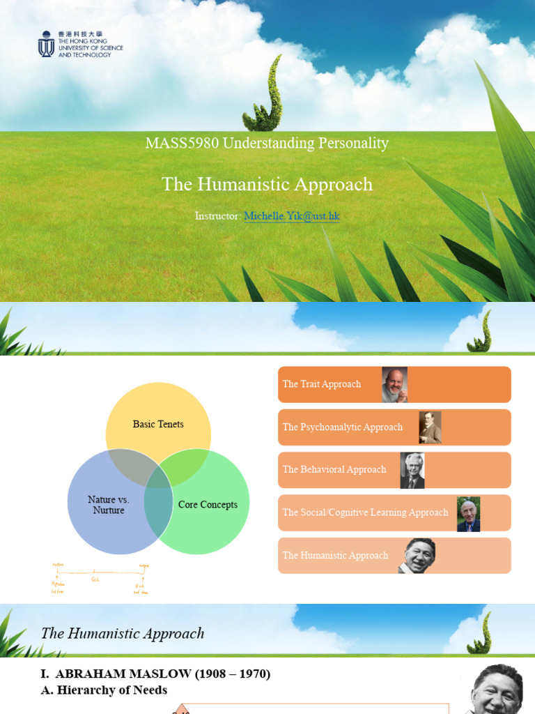 Humanistic Approach to Personality | PDF | Psychotherapy ...