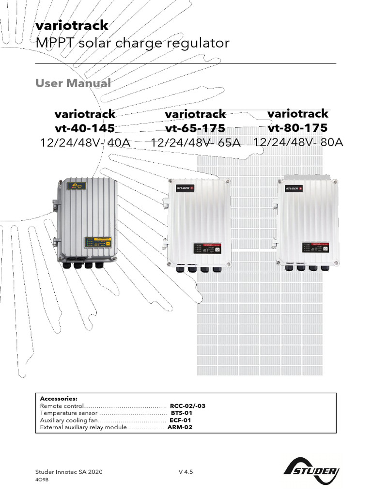 Manuel-variotrack-V4.5_EN-vt40-145-vt65-175-vt80-175 | PDF ...