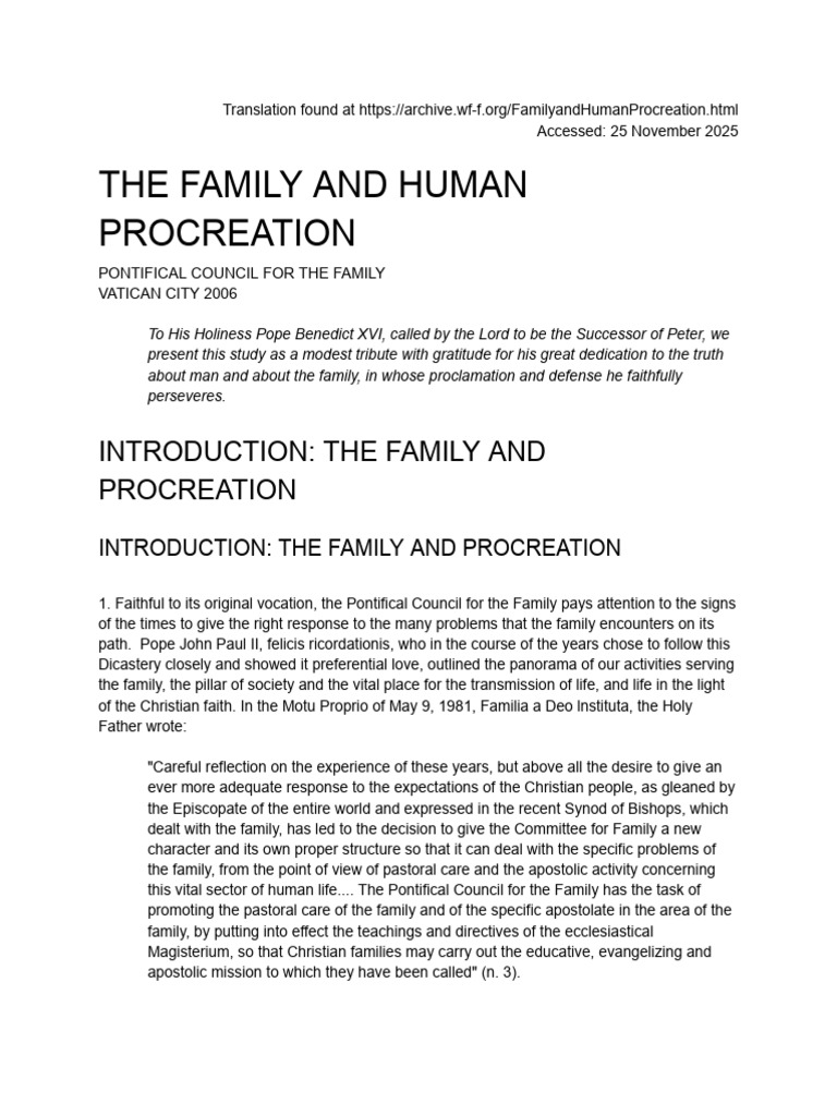 Family and Human Procreation Insights | PDF | Soul | Love