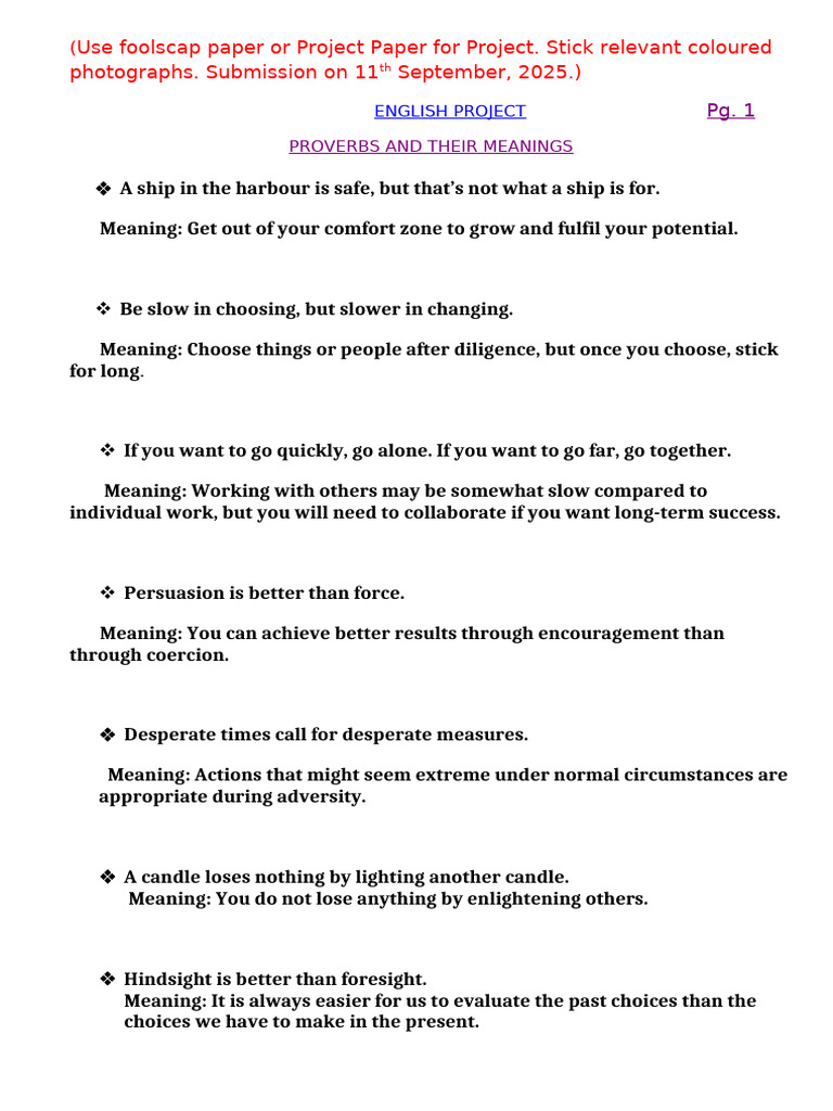 English Project - First Semester Std. IX | PDF | Linguistic Typology ...