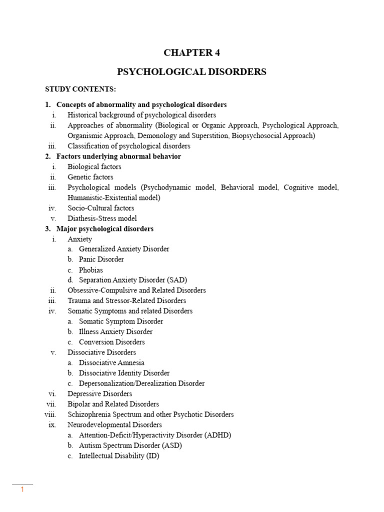 Understanding Psychological Disorders | PDF | Mental Disorder ...