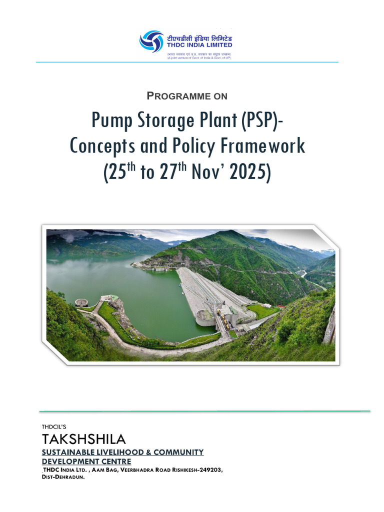 Brochure Material-PSP (1) | PDF | Renewable Energy | Electrical Engineering