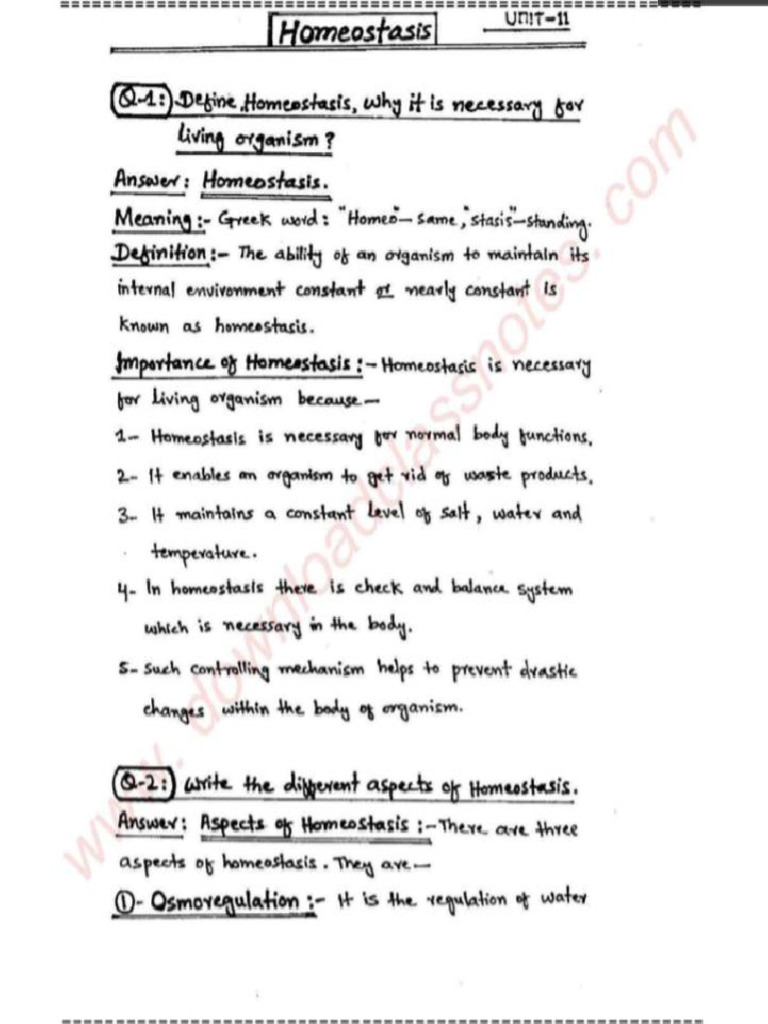 Biology? 10 Class Unit 11 Notes | PDF