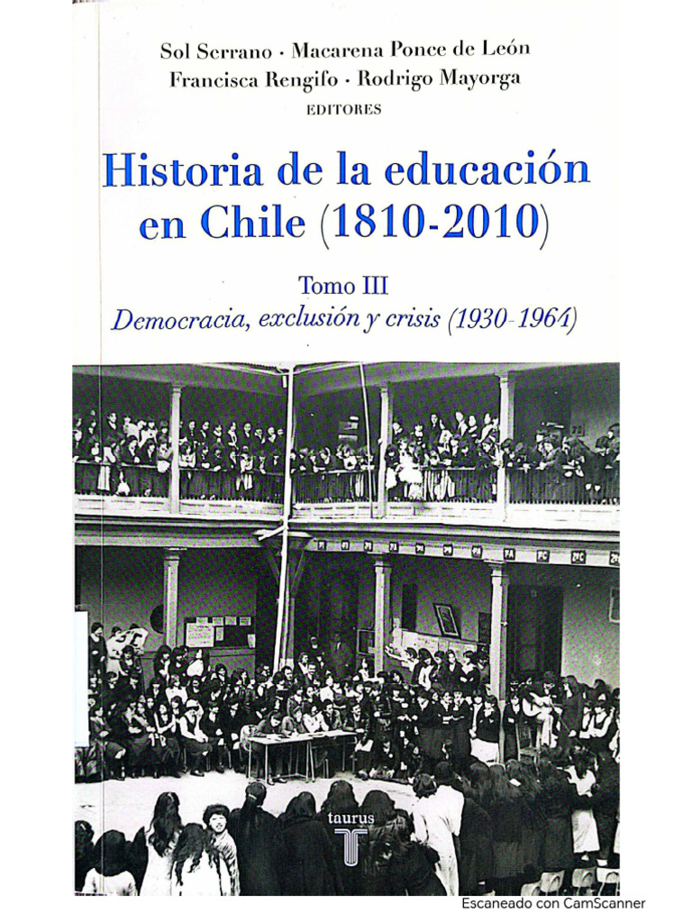 Lib. Historia de La Educacion en Chile 1910-2010 | PDF
