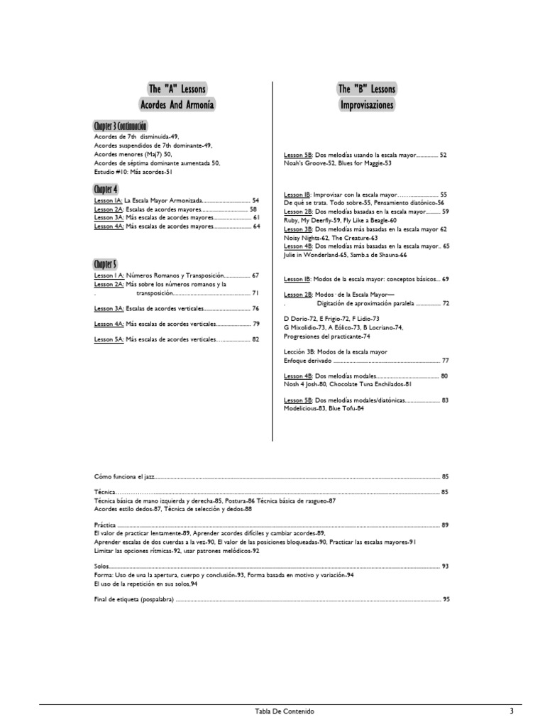 Lecciones de Acordes y Escalas Musicales | PDF | Acorde (Música ...