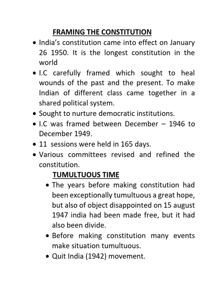 Framing The Constitution | PDF | Jawaharlal Nehru | Democracy