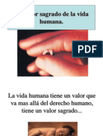 EI Valor Sagrado de La Vida Humana