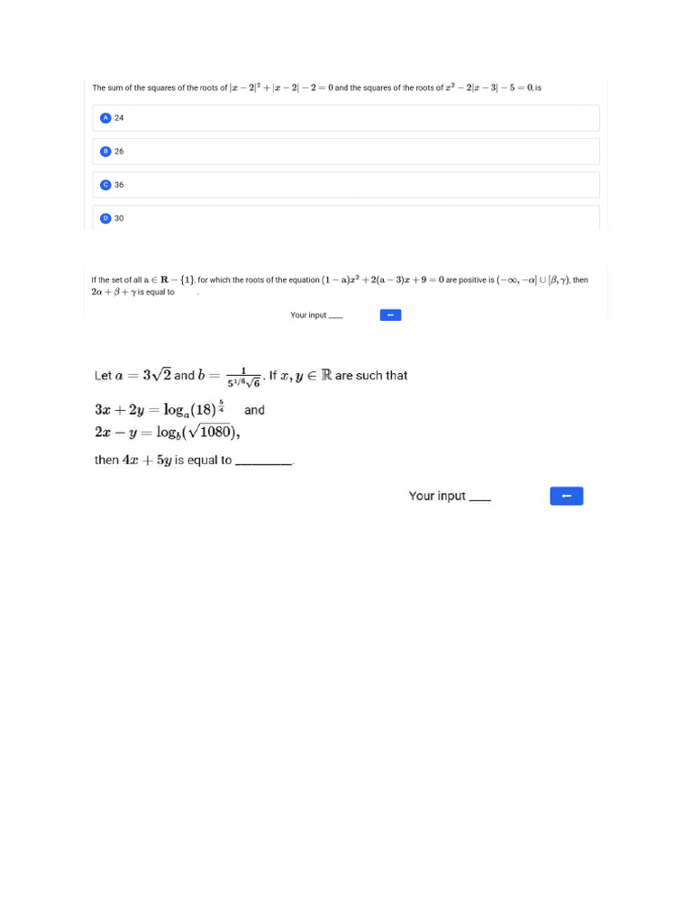 Math Jee Pyq 1 | PDF