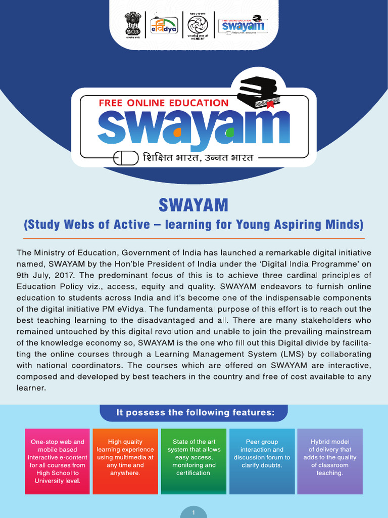 Swayam Brochure A5 Fold | PDF