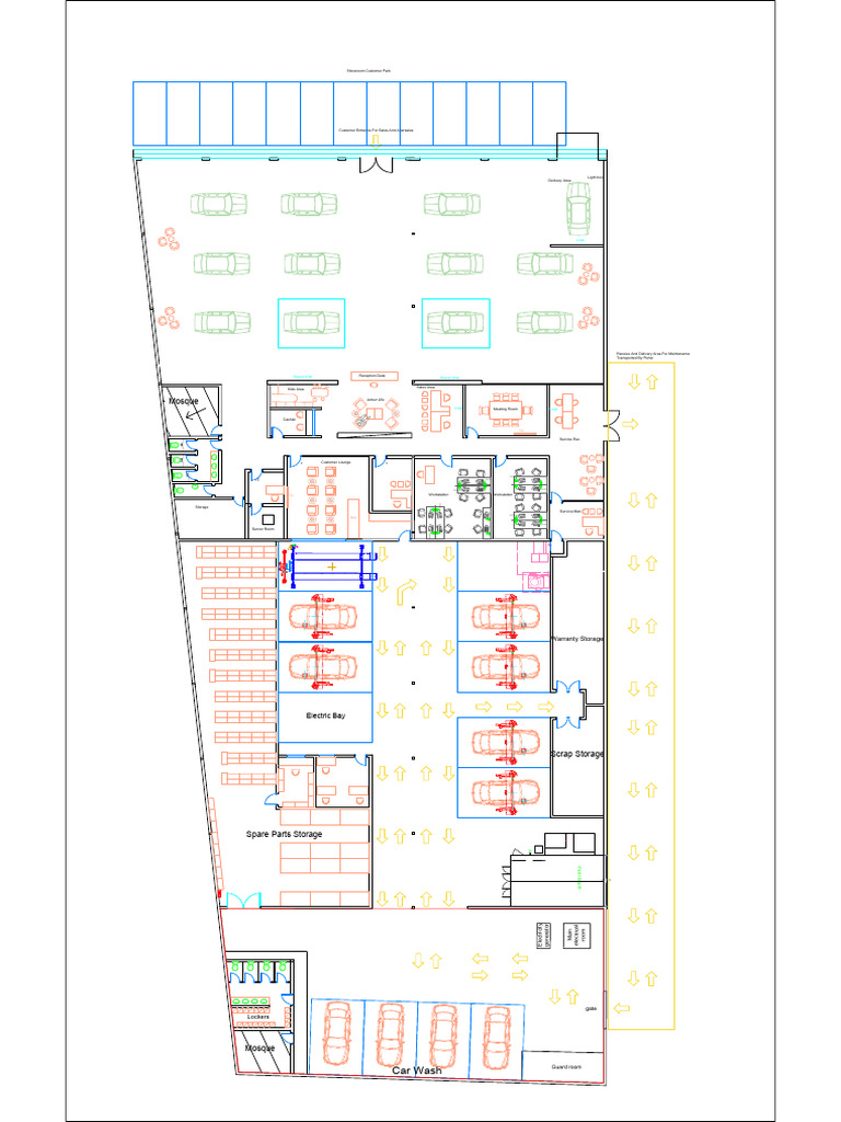 Facility Layout for Car Wash and Service | PDF