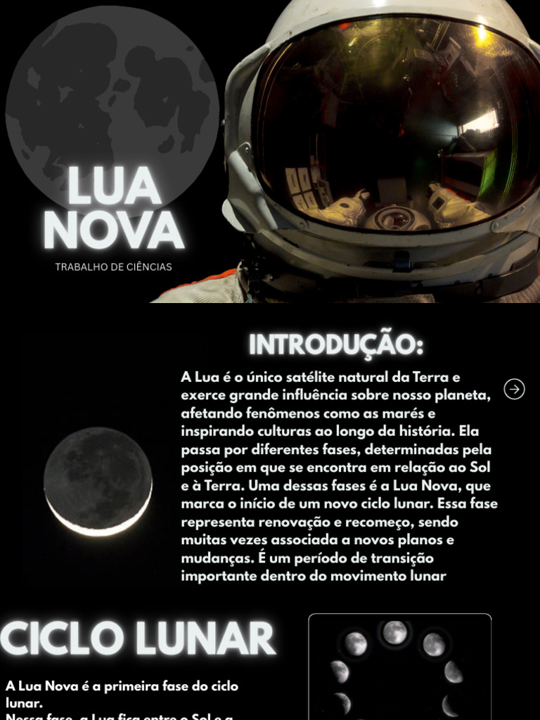 Fases da Lua: A Importância da Lua Nova | PDF | Lua | Maré