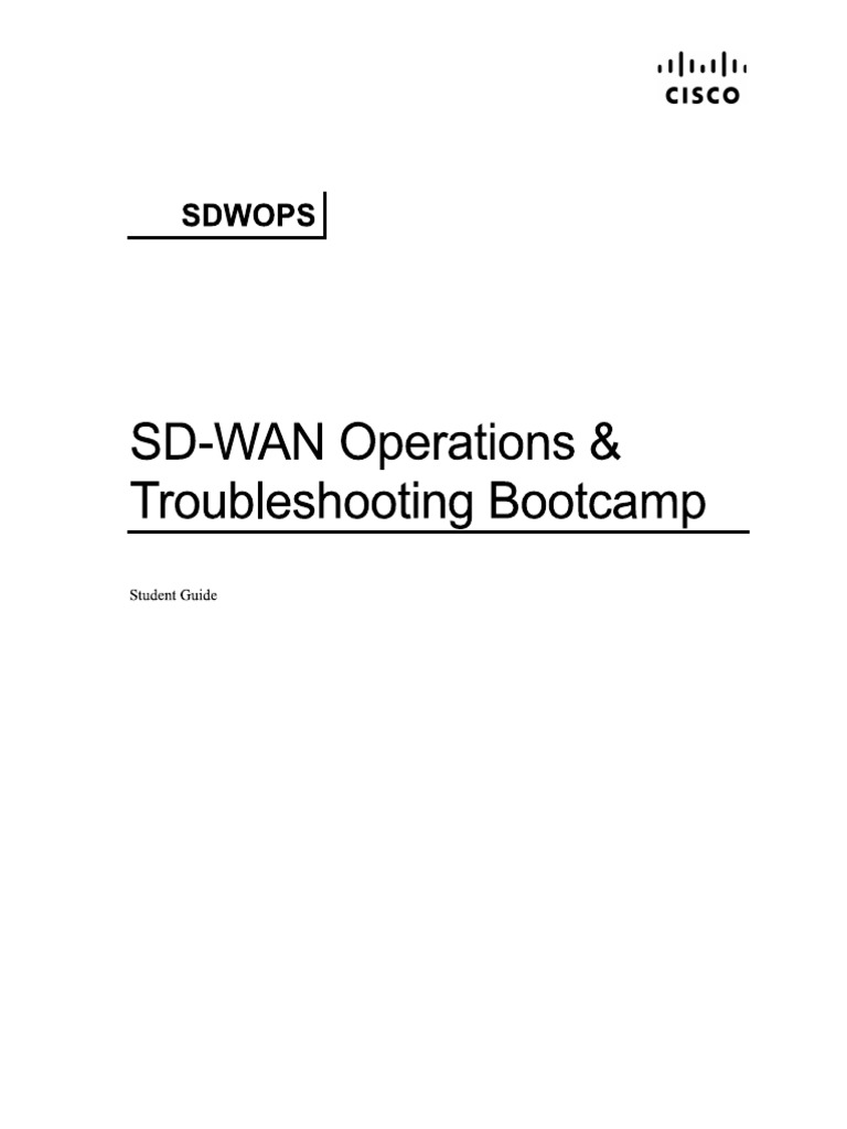 SD Wan Operation and Tshoot | PDF
