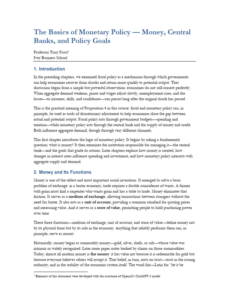Understanding Monetary Policy Basics | PDF | Inflation | Monetary Policy