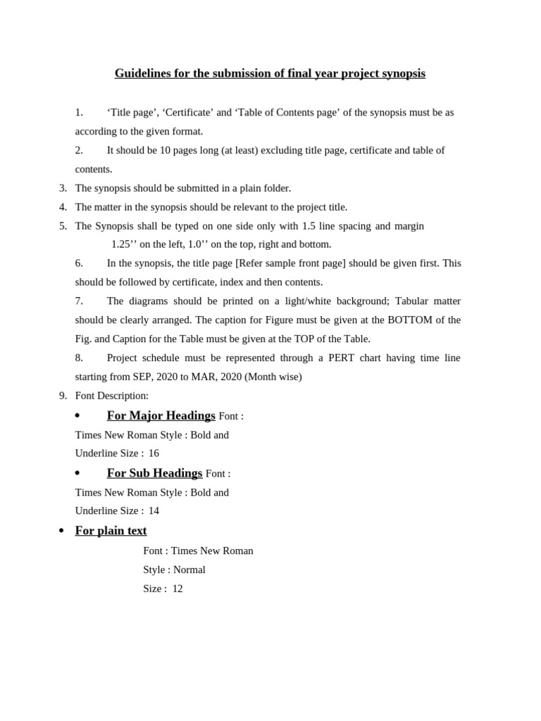 Final Year Project Synopsis Guidelines | PDF | Databases | My Sql