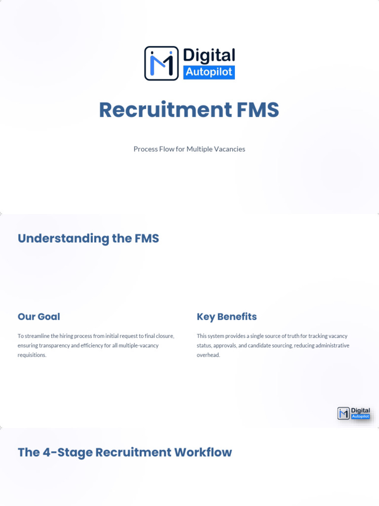 Streamlined Multi-Vacancy Recruitment Process | PDF | Recruitment ...
