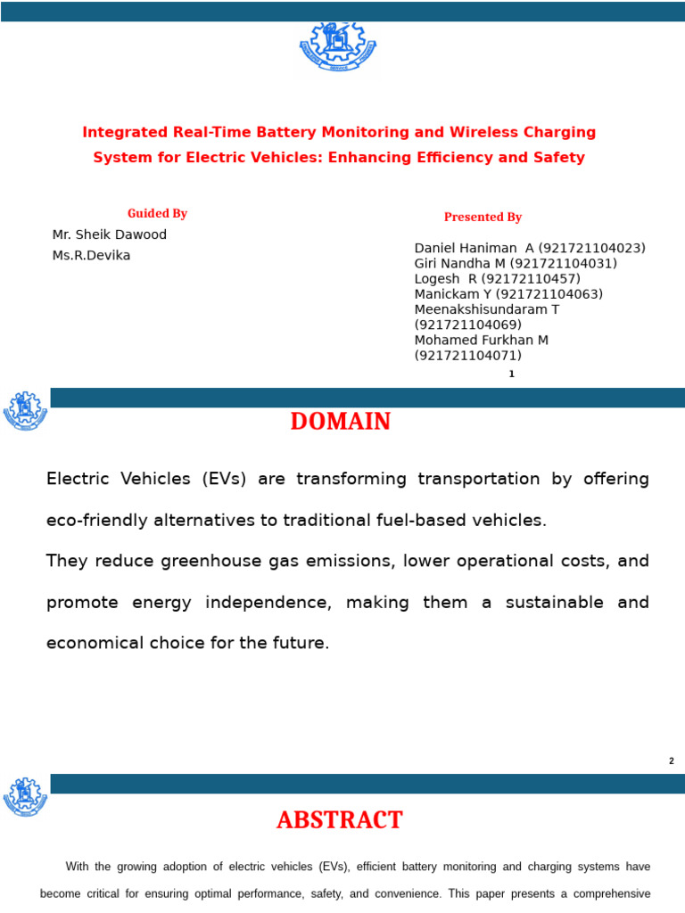 Real-Time Battery Monitoring for EVs | PDF | Electric Vehicle | Electronics