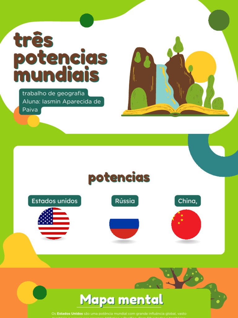 Potências Mundiais: EUA, China e Rússia | PDF | China | Política mundial