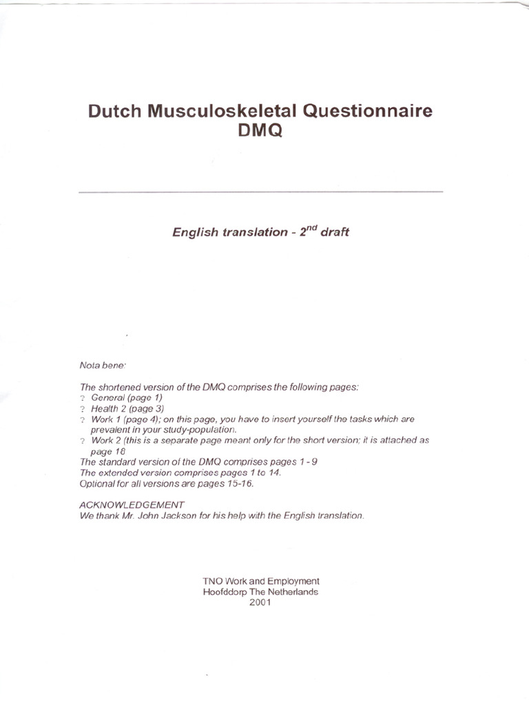DMQ | PDF
