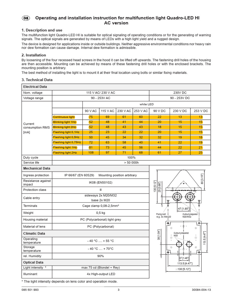 Quad Ac Version | PDF | Alternating Current | Mains Electricity