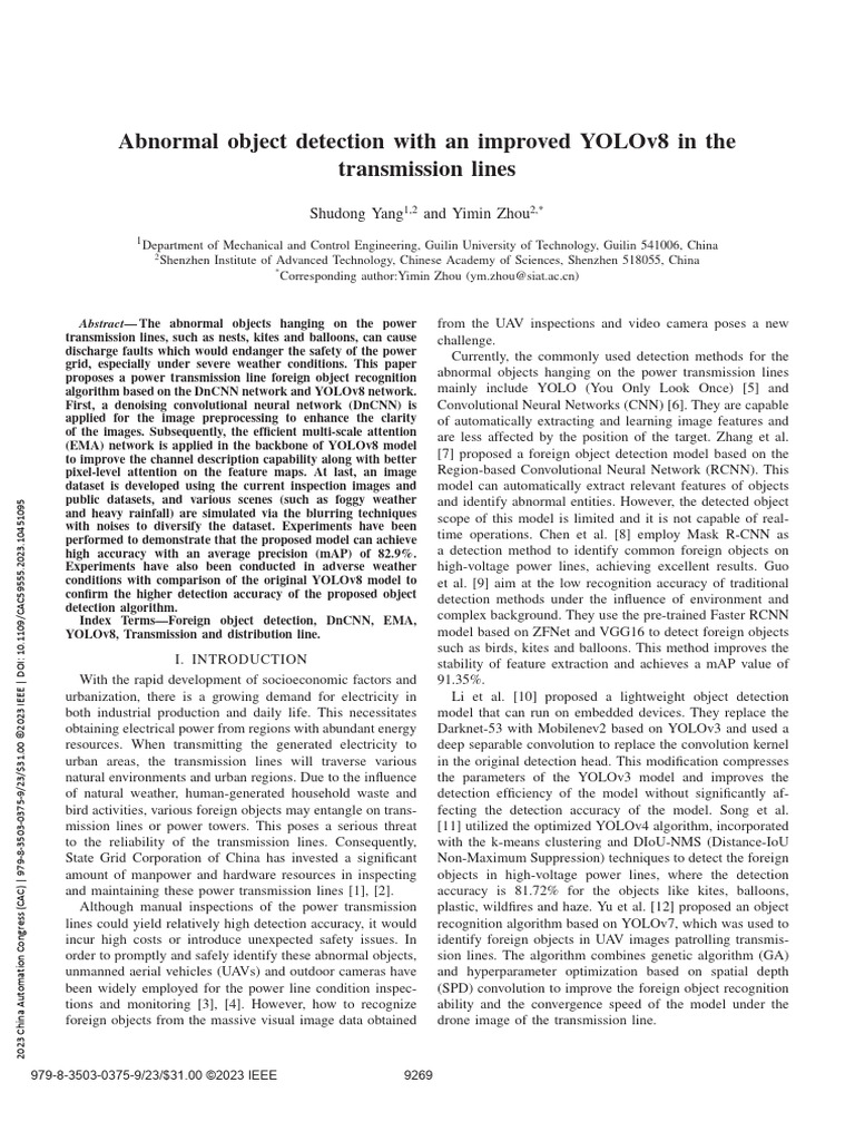 Enhanced YOLOv8 for Object Detection | PDF | Deep Learning | Applied ...