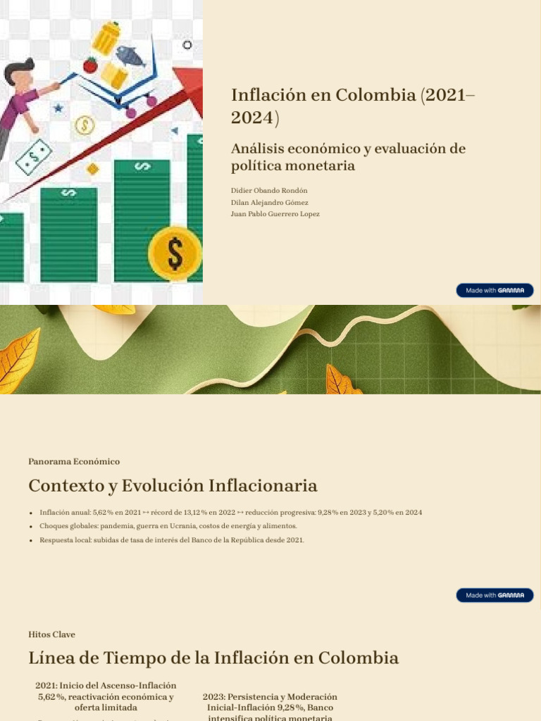Análisis de la Inflación en Colombia 2021-2025 | PDF | Inflación ...