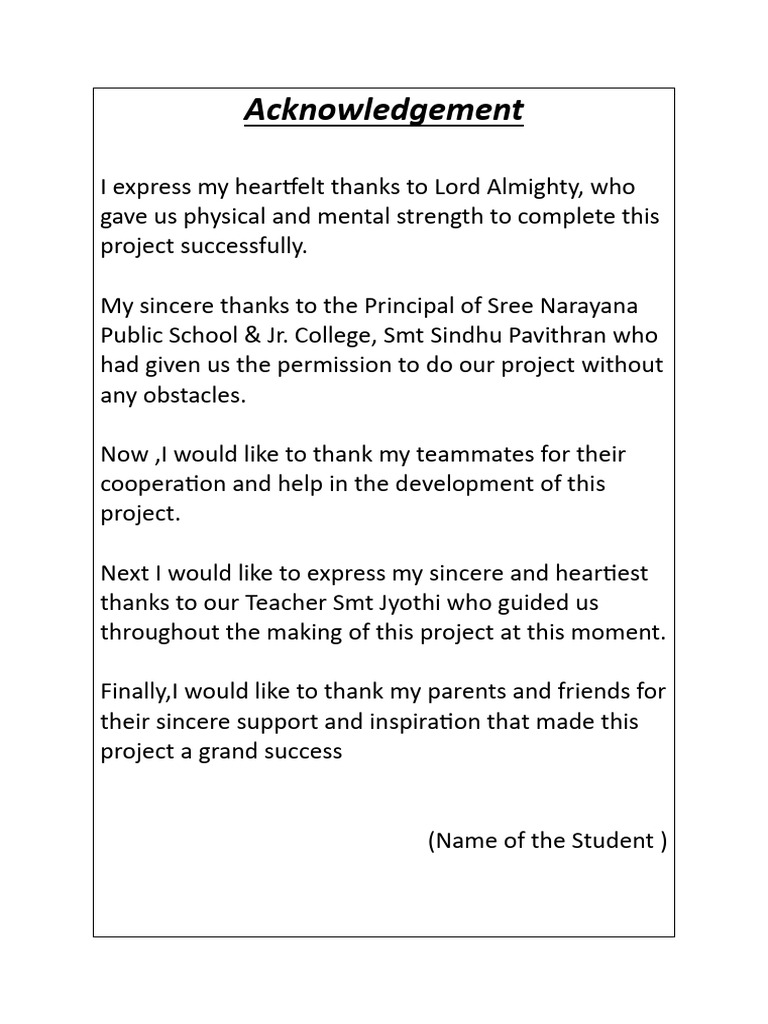 Acknowledgement (2 | PDF