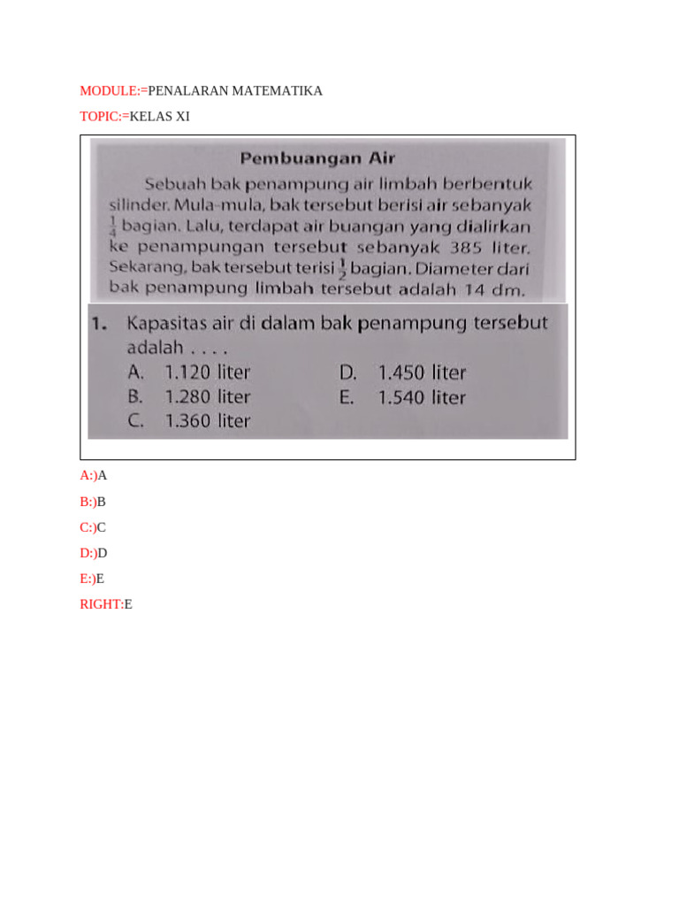 Penalaran Matematika Kelas Xi Pdf