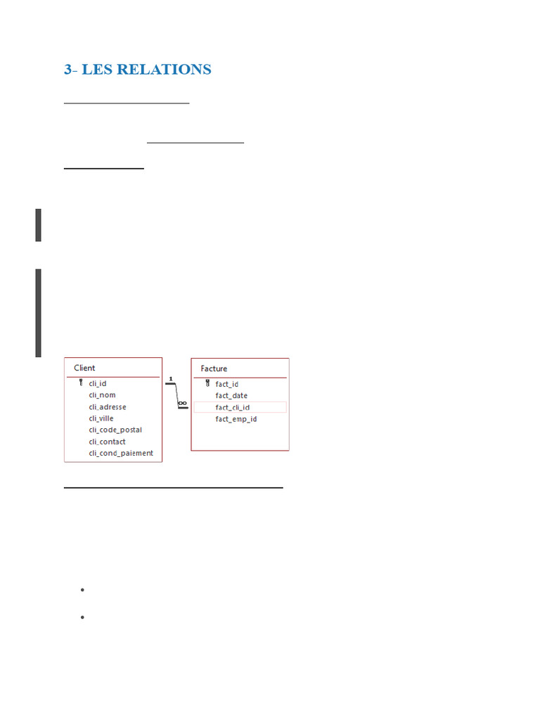 Comprendre les relations entre tables | PDF | Informatique