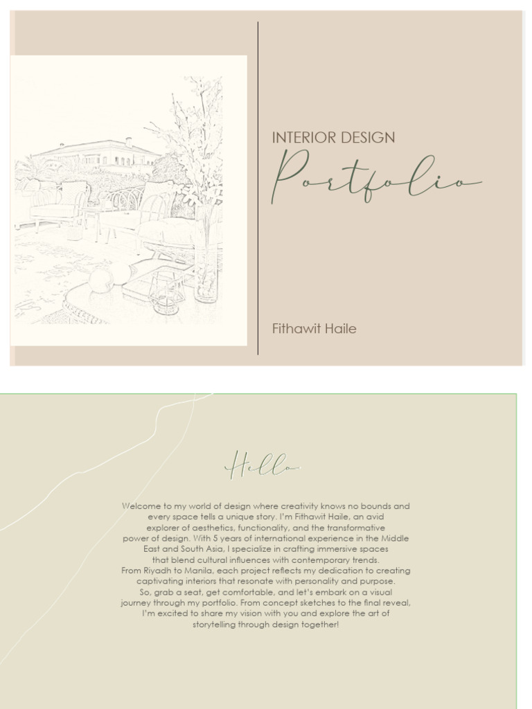 Fithawit Haile: Interior Design Portfolio | PDF | Interior Design ...