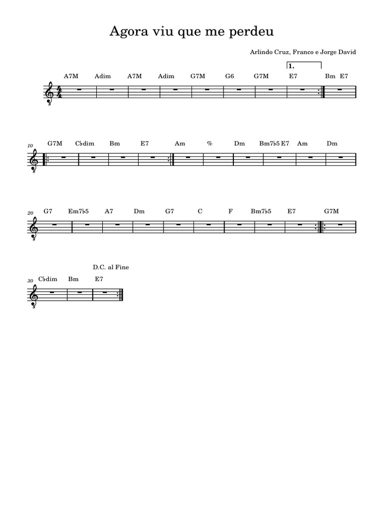 Letra da Música 