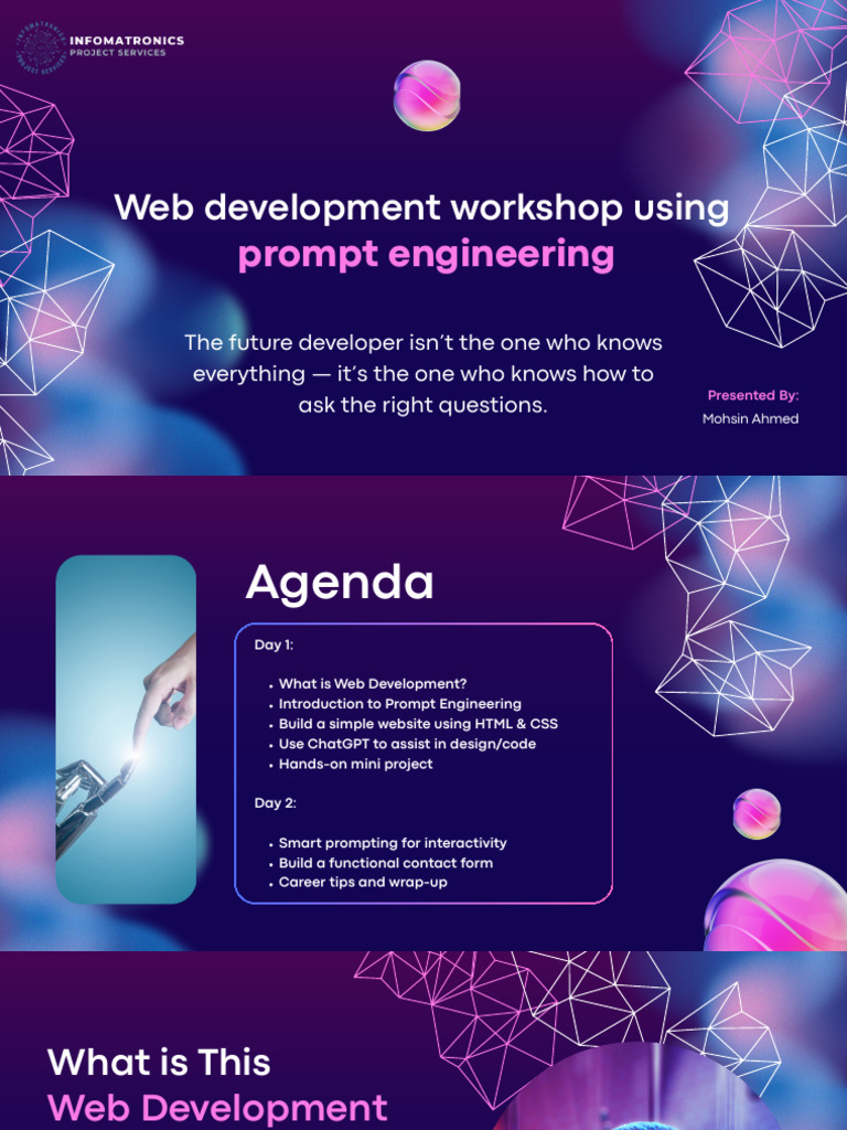 Web Development & Prompt Engineering Workshop | PDF