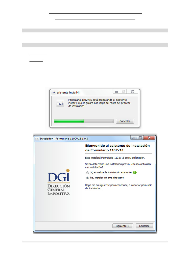 Guía de Instalación del Formulario 1102 | PDF
