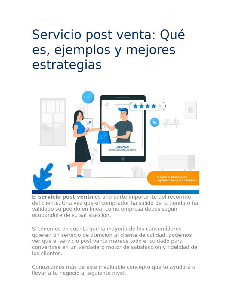 Estrategias Efectivas de Servicio Postventa | PDF | Marca | Cliente